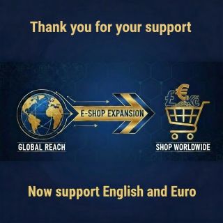 Děkujeme za vaši podporu! 🙏 Náš e-shop teď podporuje angličtinu a přijímáme také eura. Nakupujte snáze! 🌍💰 --- Thank you...